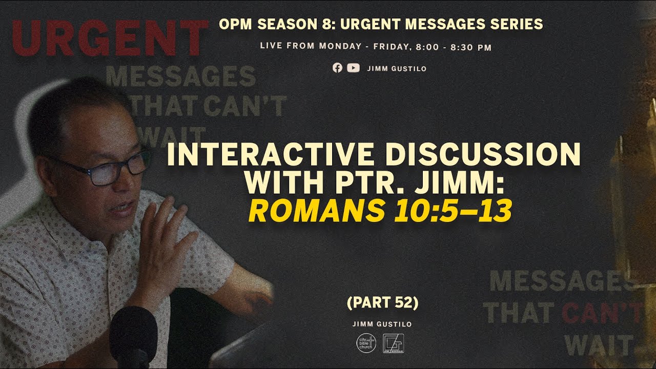 Watch Ptr. Jim Gustilo — Online Preaching Ministry